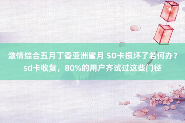 激情综合五月丁香亚洲蜜月 SD卡损坏了若何办？sd卡收复，80%的用户齐试过这些门径